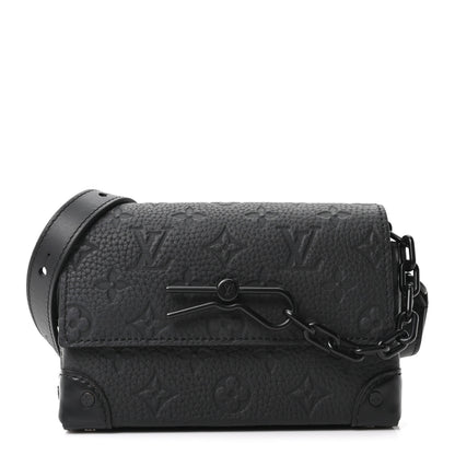 Louis Vuitton Taurillon Monogram Steamer Wearable Wallet Black 1 of 9