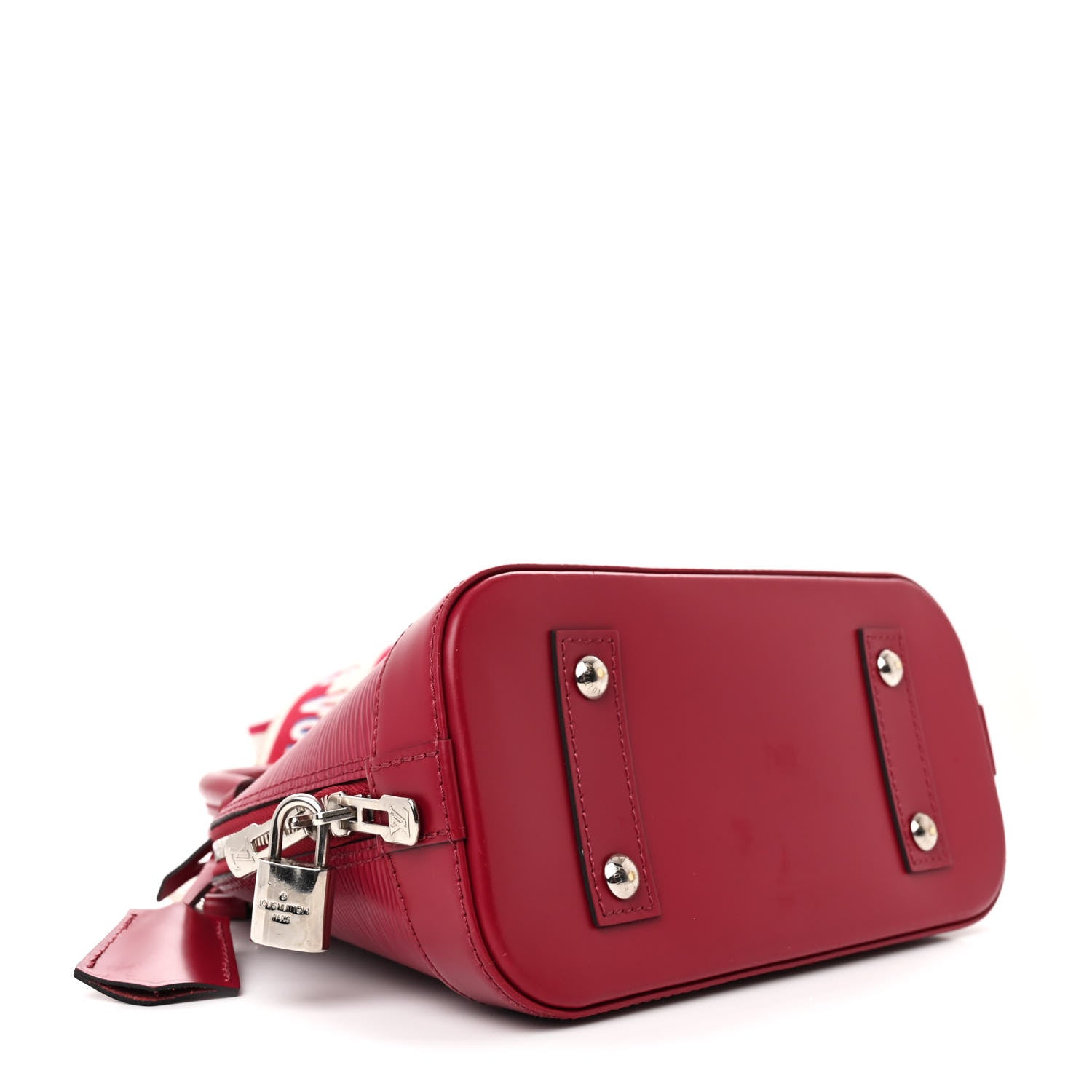 Louis Vuitton Epi Jacquard Alma BB Raspberry 4 of 12