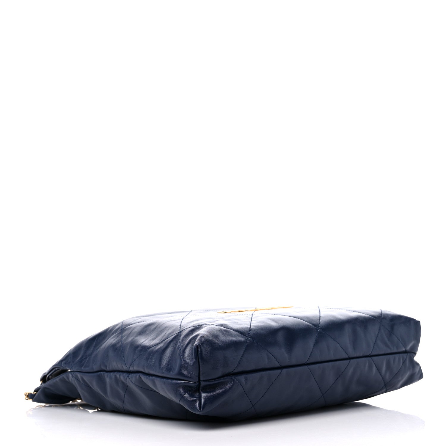 Chanel Shiny Calfskin Quilted Chanel 22 Navy Blue 5 of 10