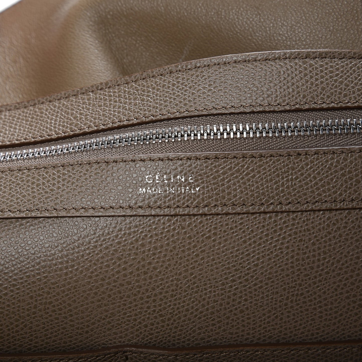 Grained Calfskin Small Horizontal Cabas Phantom Taupe