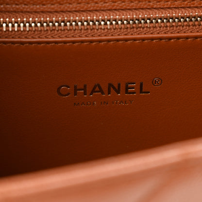 Chanel Caviar Quilted Multi Chain Backpack Light Brown 5 of 11
