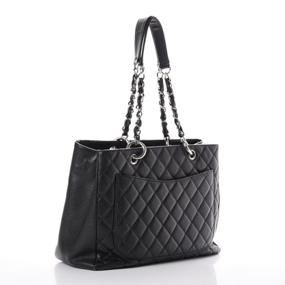 Chanel Caviar Quilted Grand Shopping Tote GST Black 3 of 10