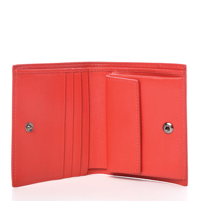 Christian Louboutin Crackled Calfskin Hawaii Print Paros Spikes Wallet Black Gunmetal 5 of 8