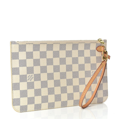 Louis Vuitton Damier Azur Neverfull MM GM Pochette 3 of 7