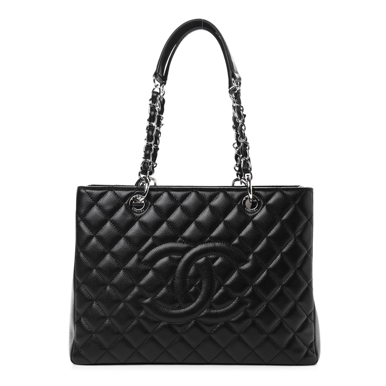 Chanel Caviar Quilted Grand Shopping Tote GST Black 1 of 10