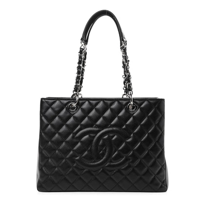 Chanel Caviar Quilted Grand Shopping Tote GST Black 1 of 10