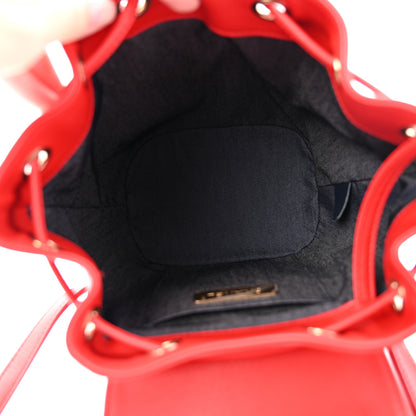 Chanel Lambskin CC Mania Backpack Red 5 of 12