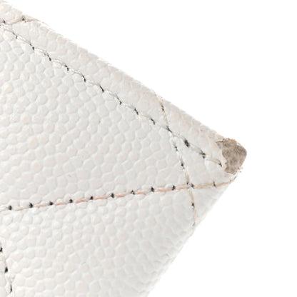 Chanel Caviar Quilted Card Holder White 12 of 12