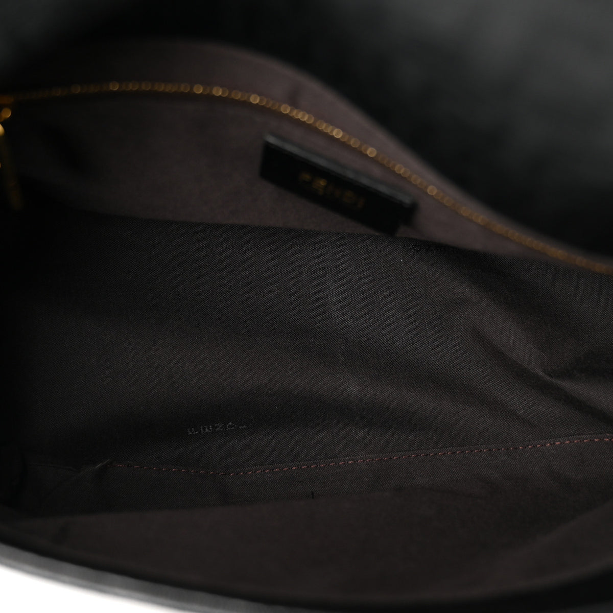 Fendi Zucchino Spalmati Vitello Forever Mama Baguette Black 5 of 11