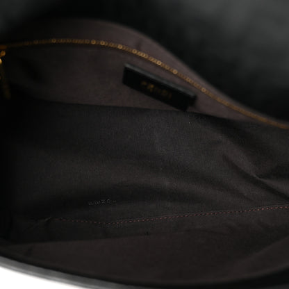 Fendi Zucchino Spalmati Vitello Forever Mama Baguette Black 5 of 11