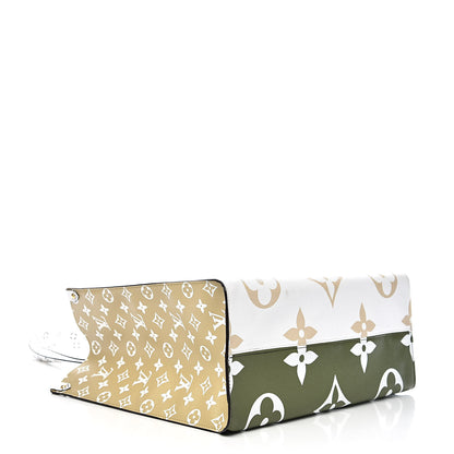 Louis Vuitton Monogram Giant Onthego GM Kaki Beige 4 of 16