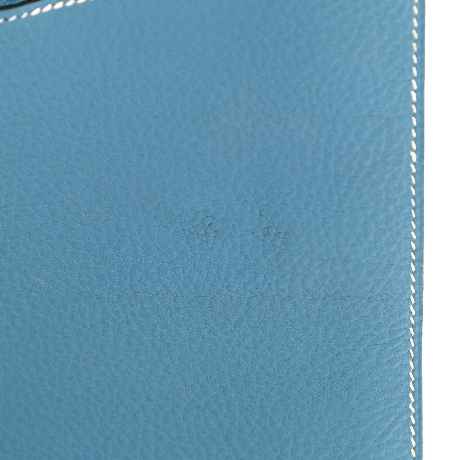 Hermes Togo Pochette Rio Blue Jean 10 of 10
