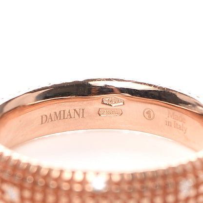 Damiani 18K Rose Gold Diamond Metropolitan Ring 53 6.5 4 of 4