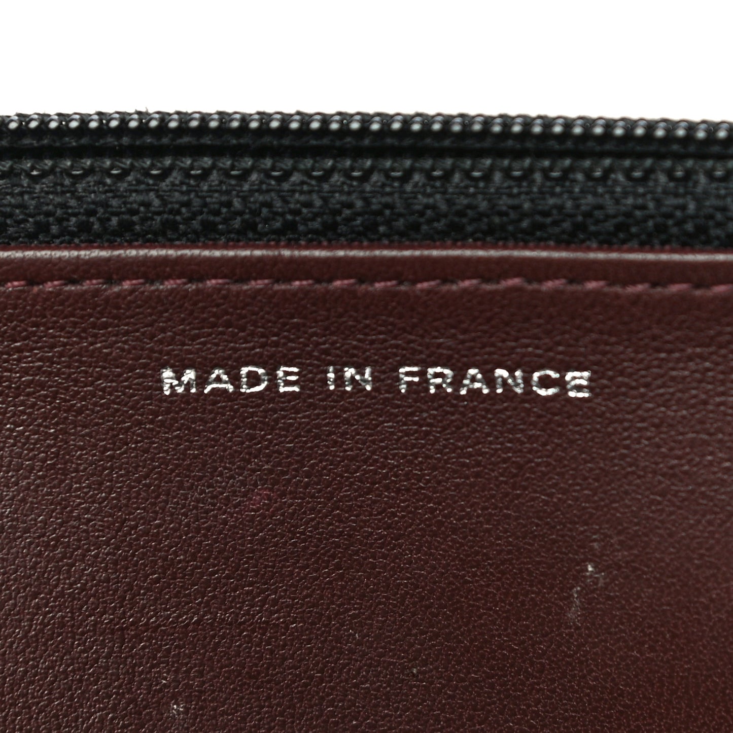 Lambskin Quilted Wallet On Chain WOC Black