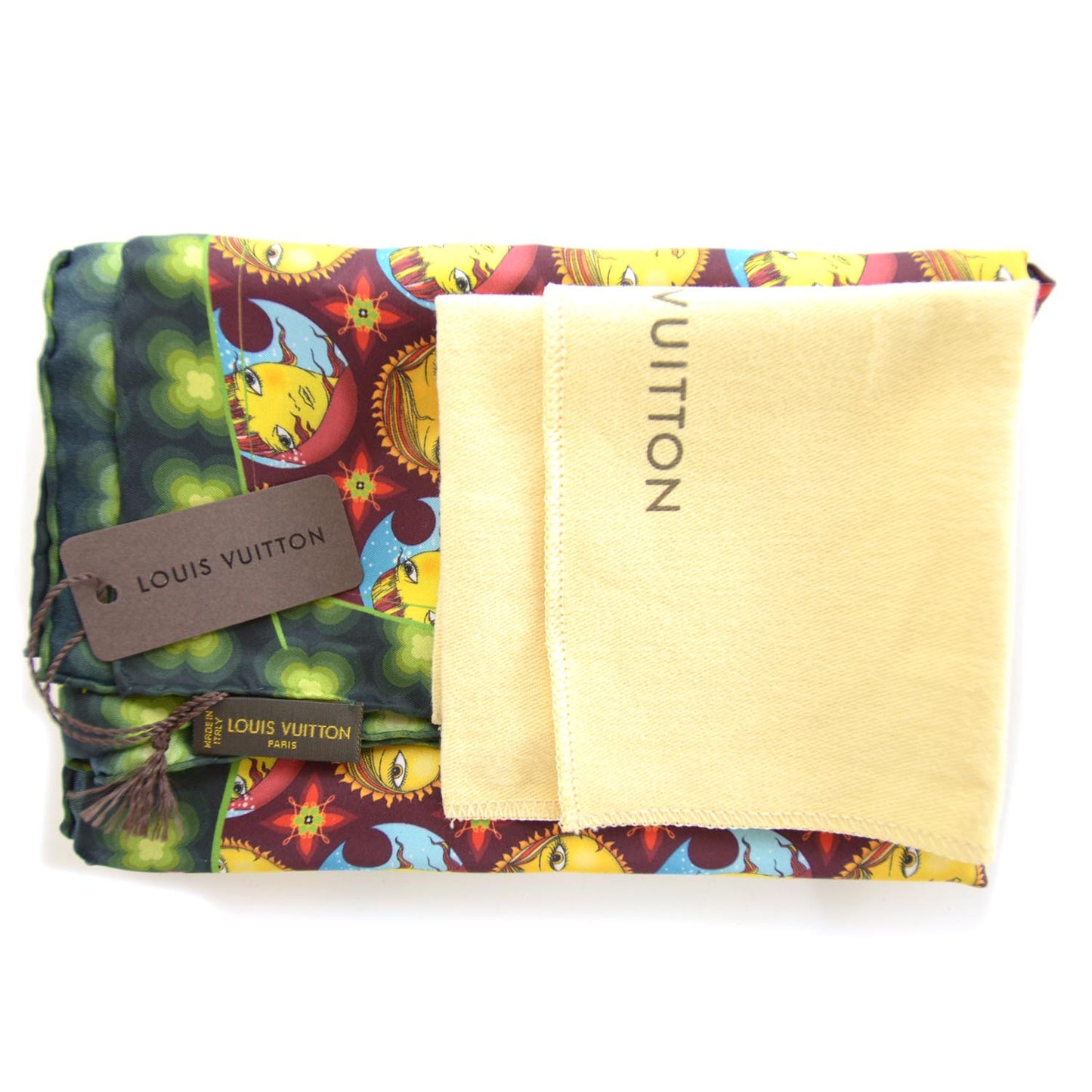 Mosaic Square Os Gemeos Silk Scarf