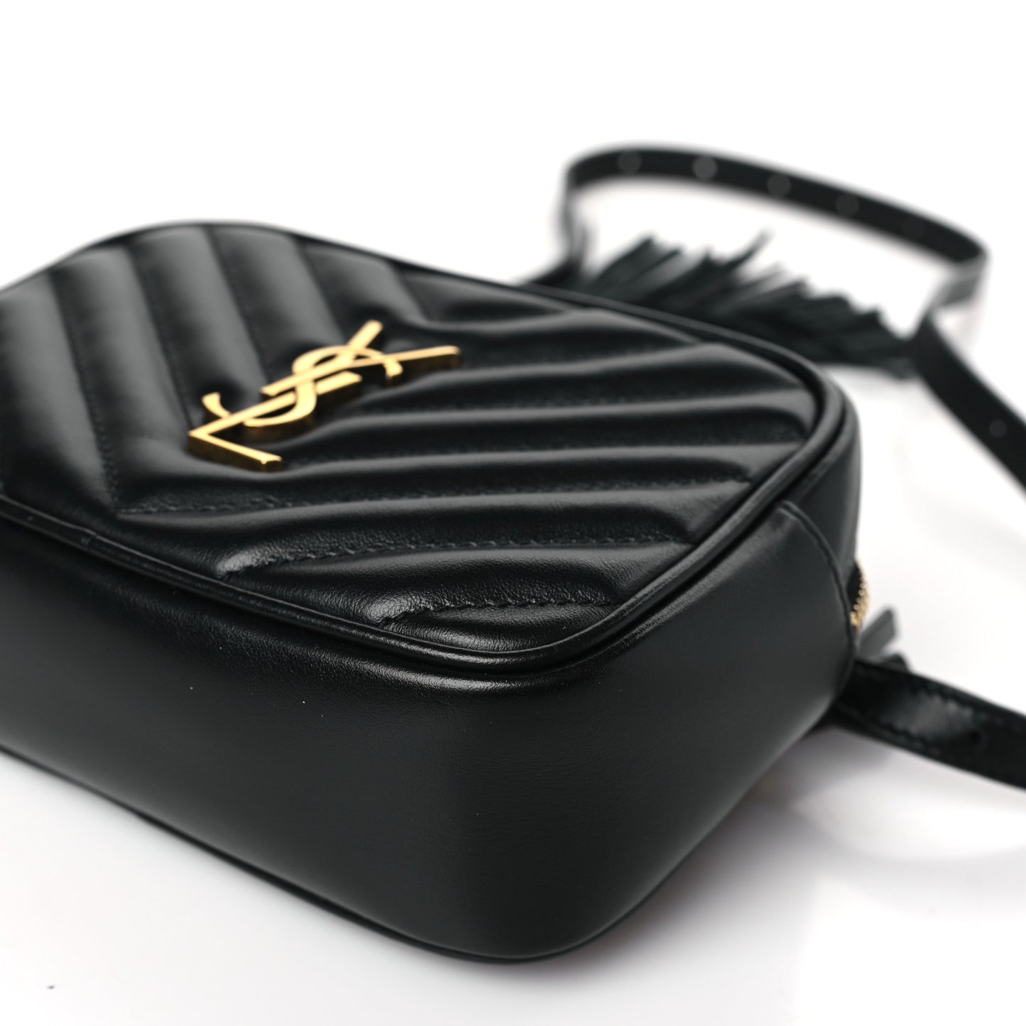 Calfskin Matelasse Monogram Lou Belt Bag Black