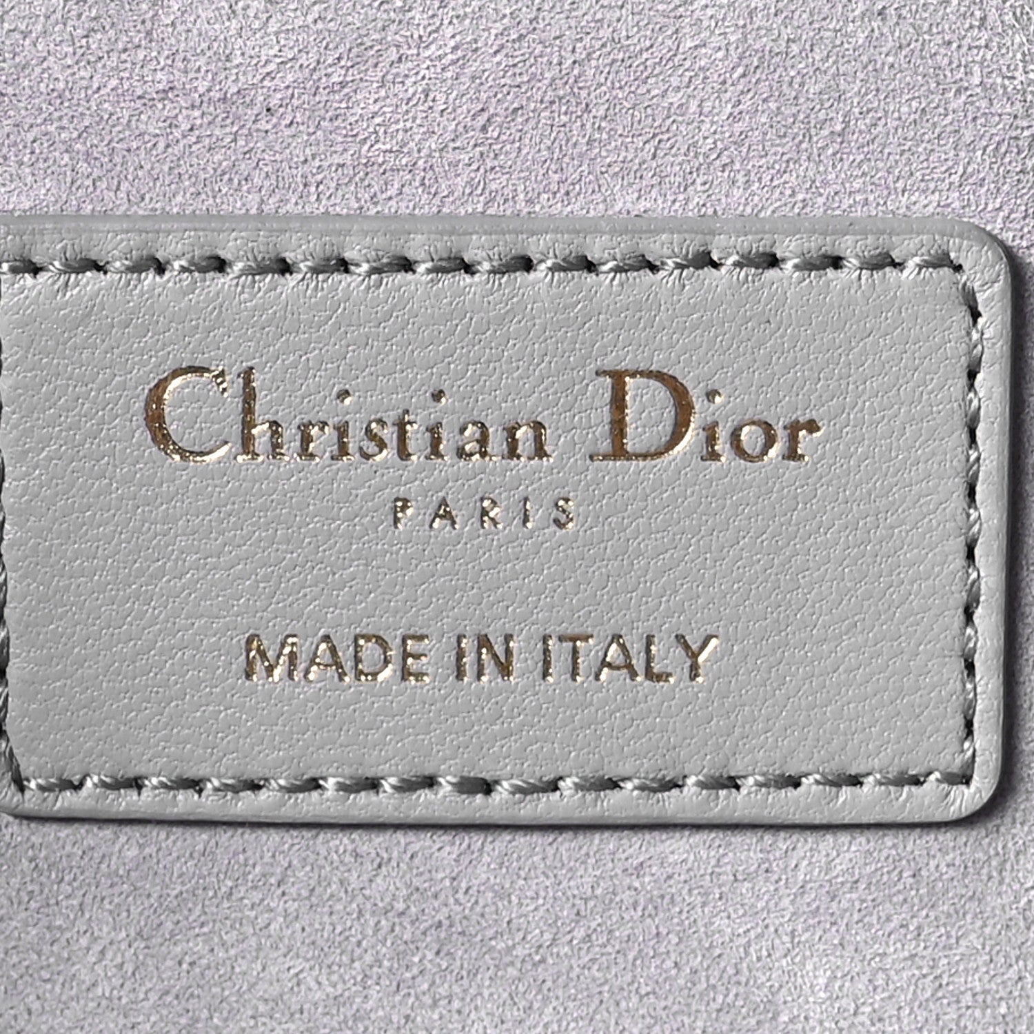 Christian Dior Lambskin Supple Macrocannage Ammi Bag Grey 6 of 10