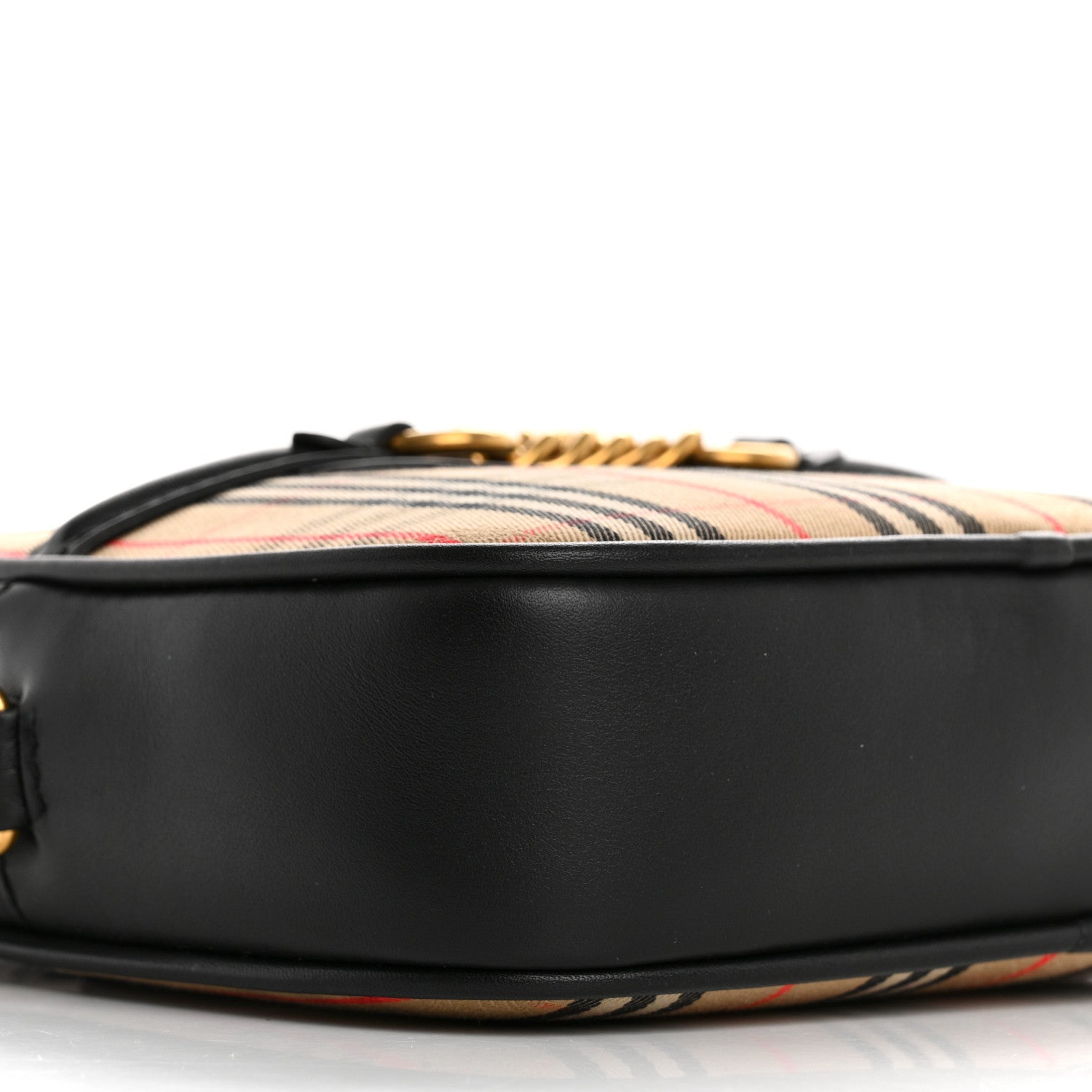 Burberry Smooth Calfskin 1983 Knight Check Link Bum Bag Black 9 of 10
