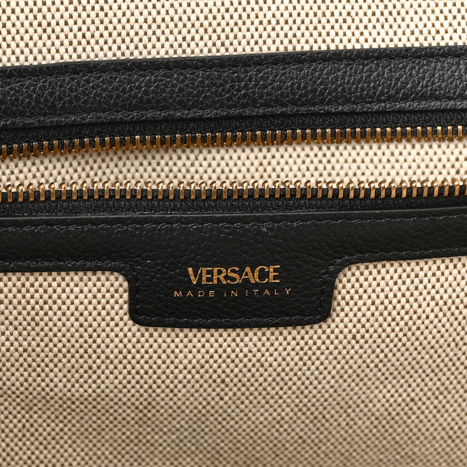 Versace Canvas Calfskin La Medusa Tote Bag Beige 6 of 9