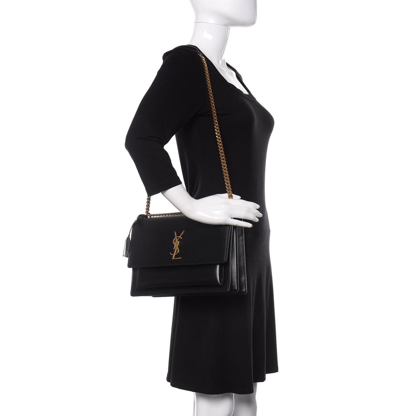 Calfskin Large Monogram Sunset Black