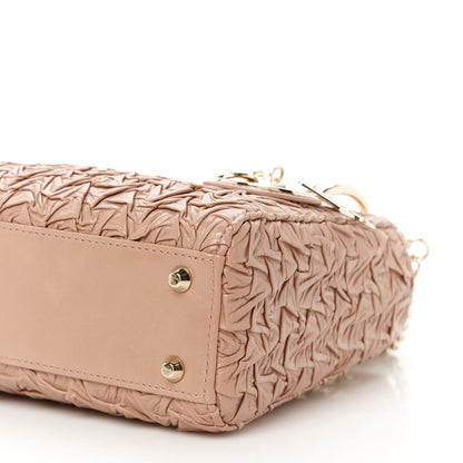 Christian Dior Lambskin Gathered Mini Lady Dior Fard 10 of 11