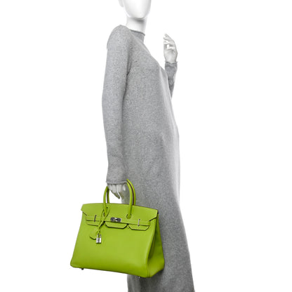 Hermes Epsom Candy Birkin 35 Kiwi Lichen 2 of 12