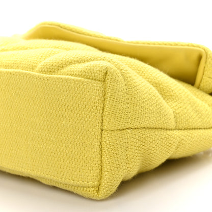 Saint Laurent Canvas Quilted Toy Loulou Puffer Monogram Chain Satchel Jaune Citron 10 of 10