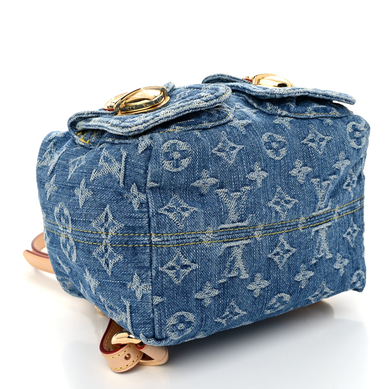 Louis Vuitton Denim Venice Backpack Blue 4 of 9