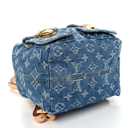 Louis Vuitton Denim Venice Backpack Blue 4 of 9