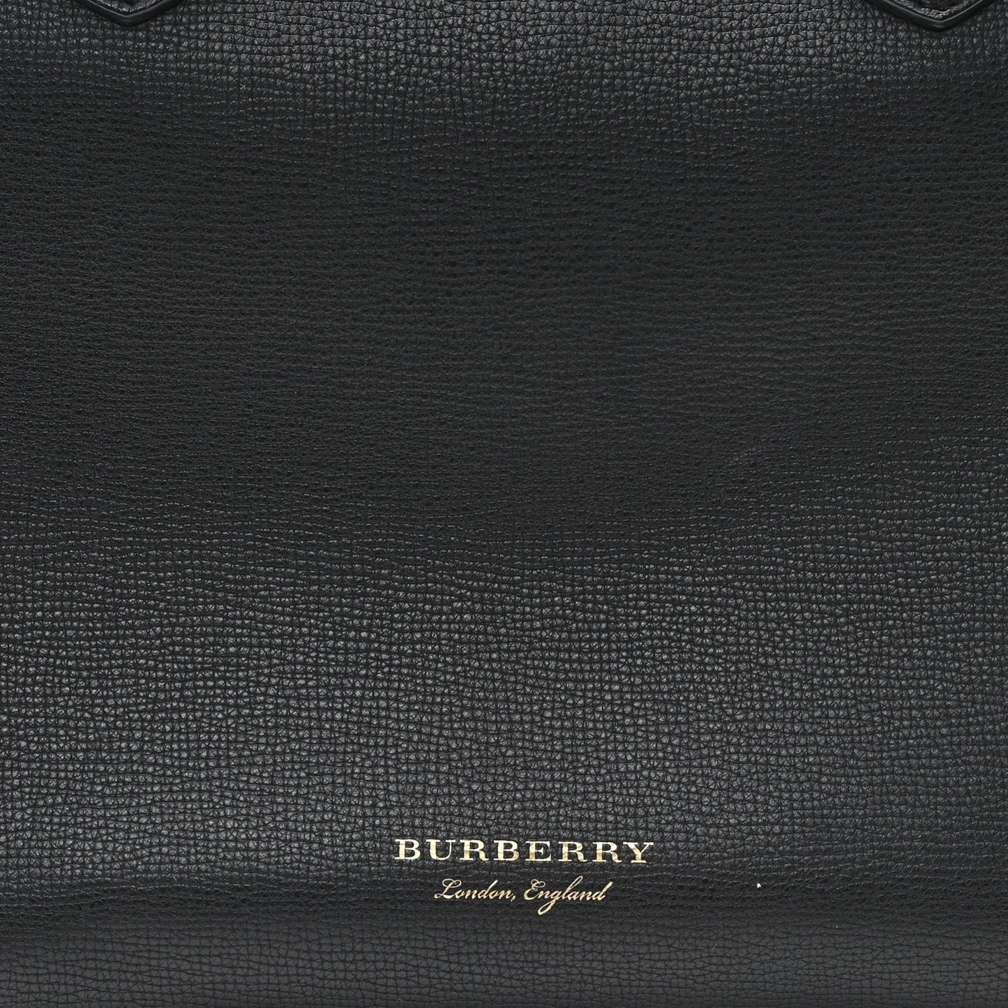 Derby Calfskin House Check Medium Banner Tote Black