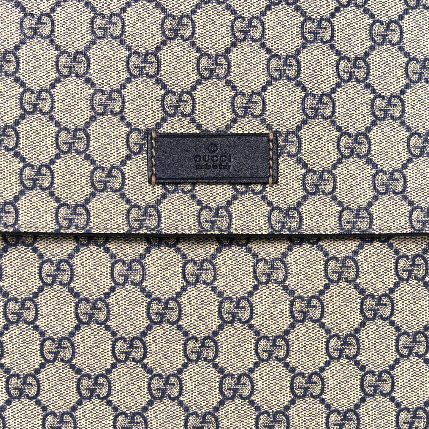 GG Plus Monogram Messenger Diaper Bag Navy