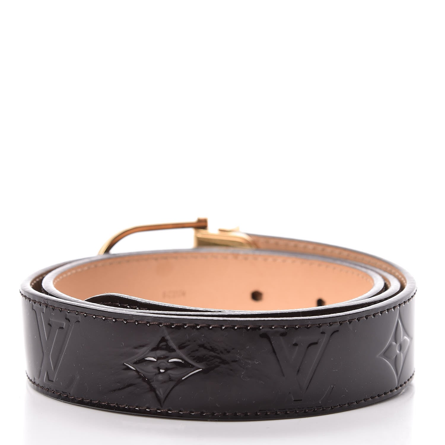 Louis Vuitton Vernis Ceinture 30mm Belt 80 32 Amarante 3 of 9