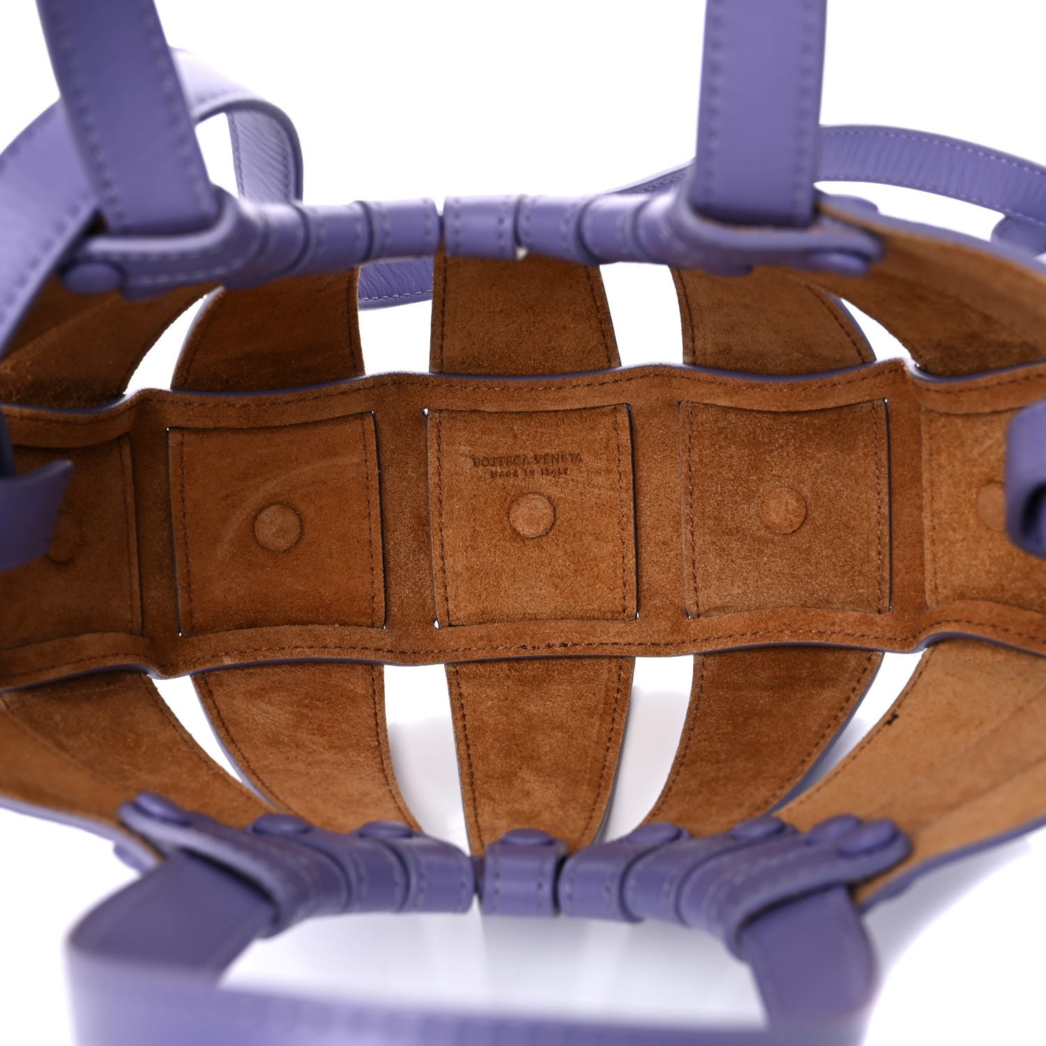 Bottega Veneta French Calfskin Shell Lavender 7 of 13