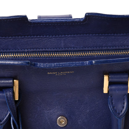 Saint Laurent Calfskin Small Classic Y Cabas Royal Blue 17 of 31