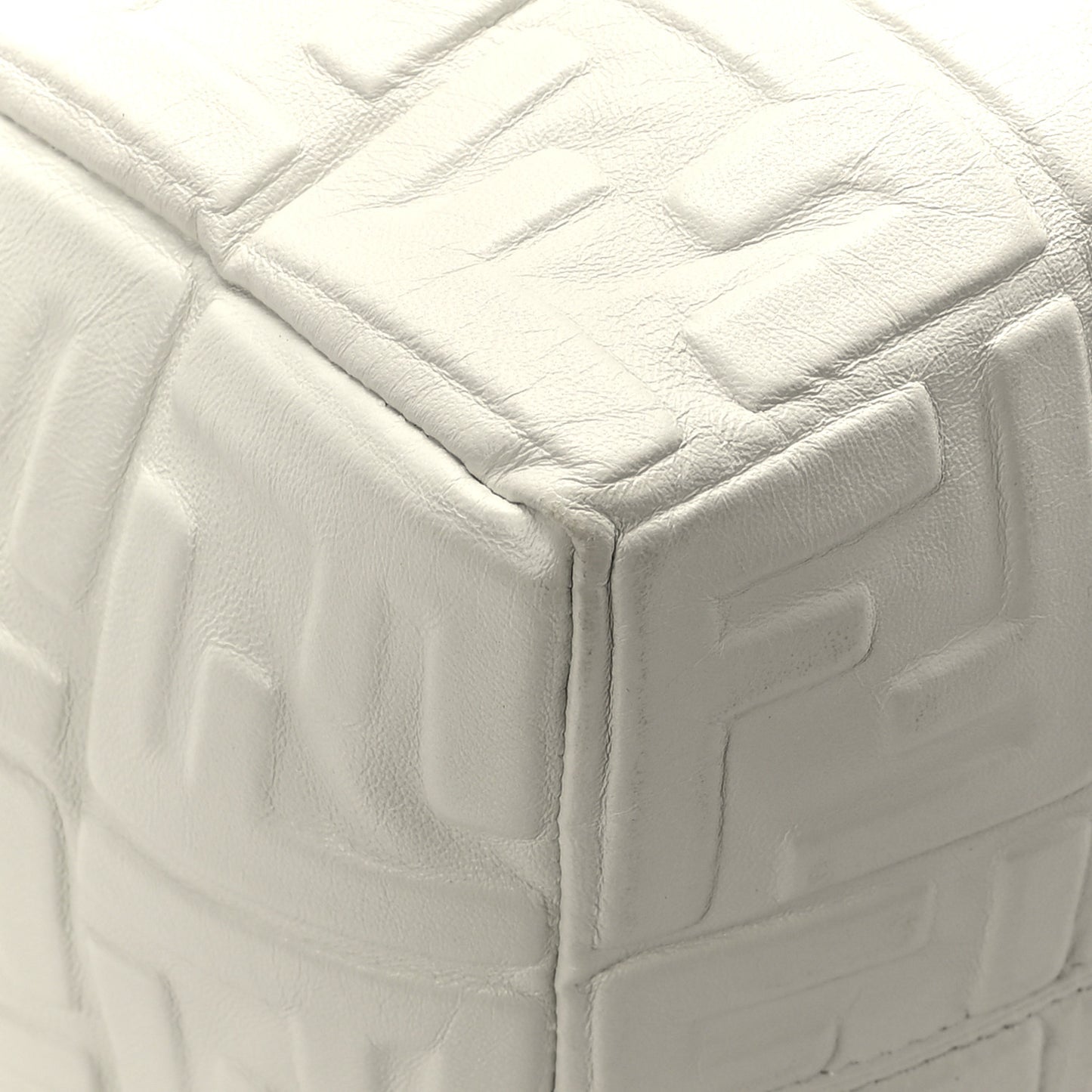 Nappa FF 1974 Embossed Small Boston White