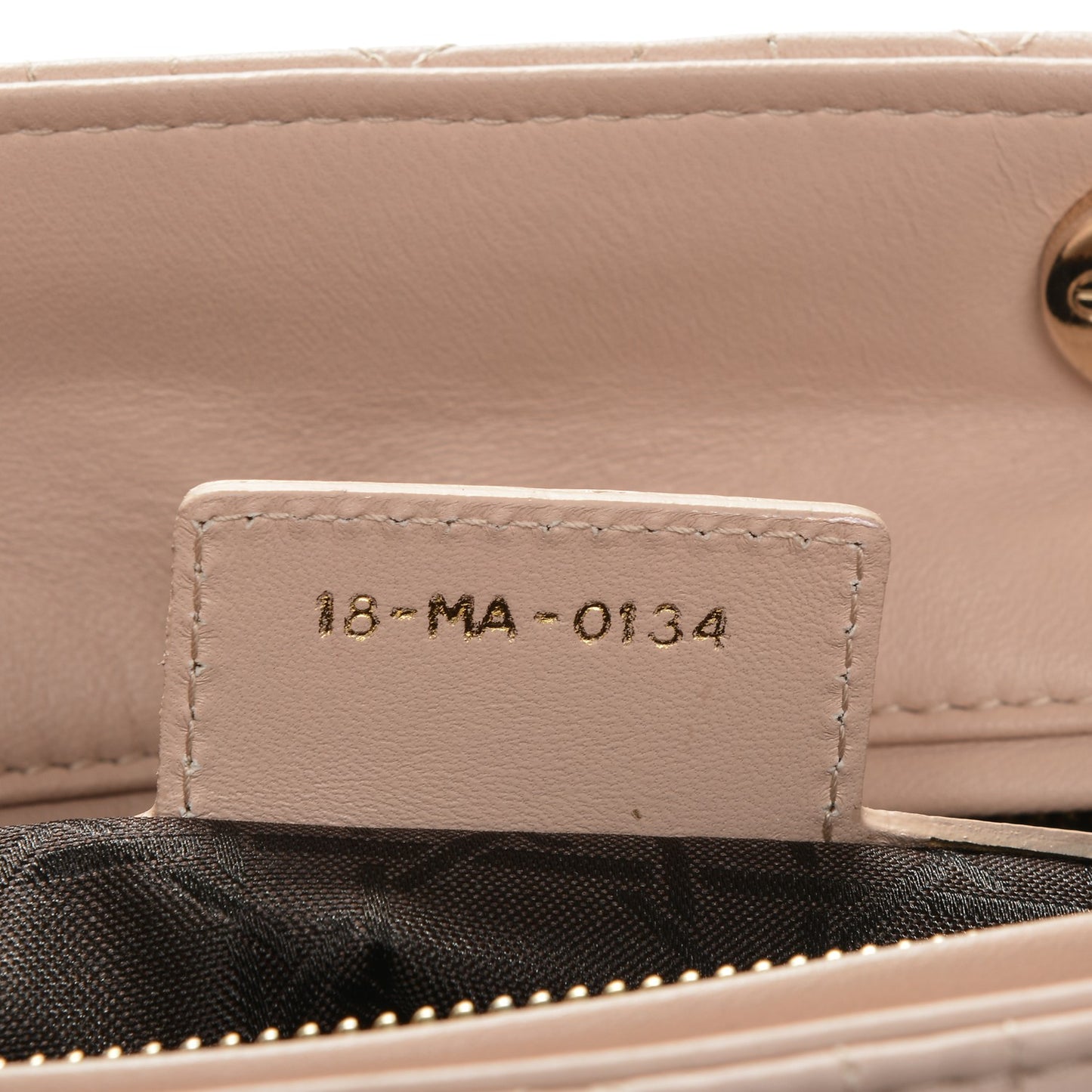 Lambskin Cannage Large Lady Dior Rose Poudre