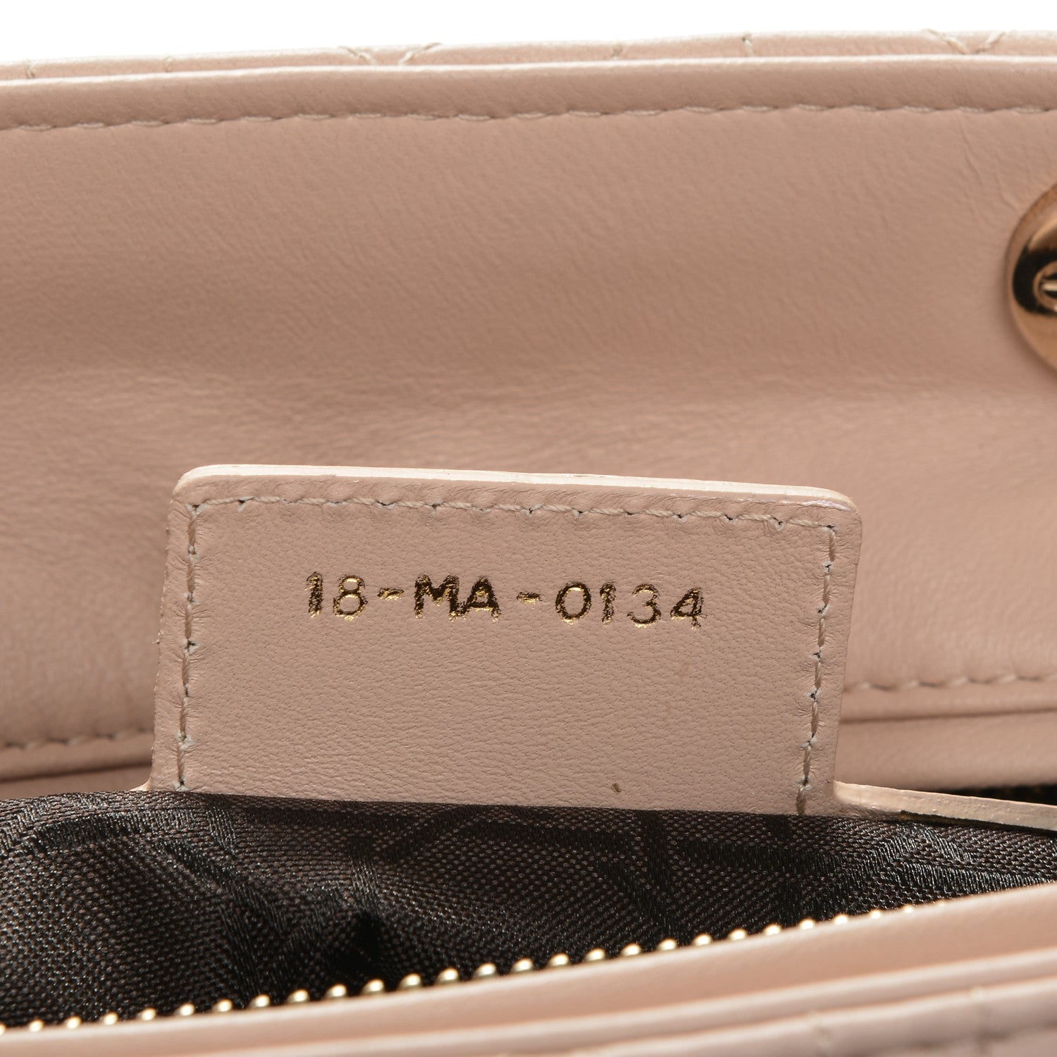 Christian Dior Lambskin Cannage Large Lady Dior Rose Poudre 9 of 13