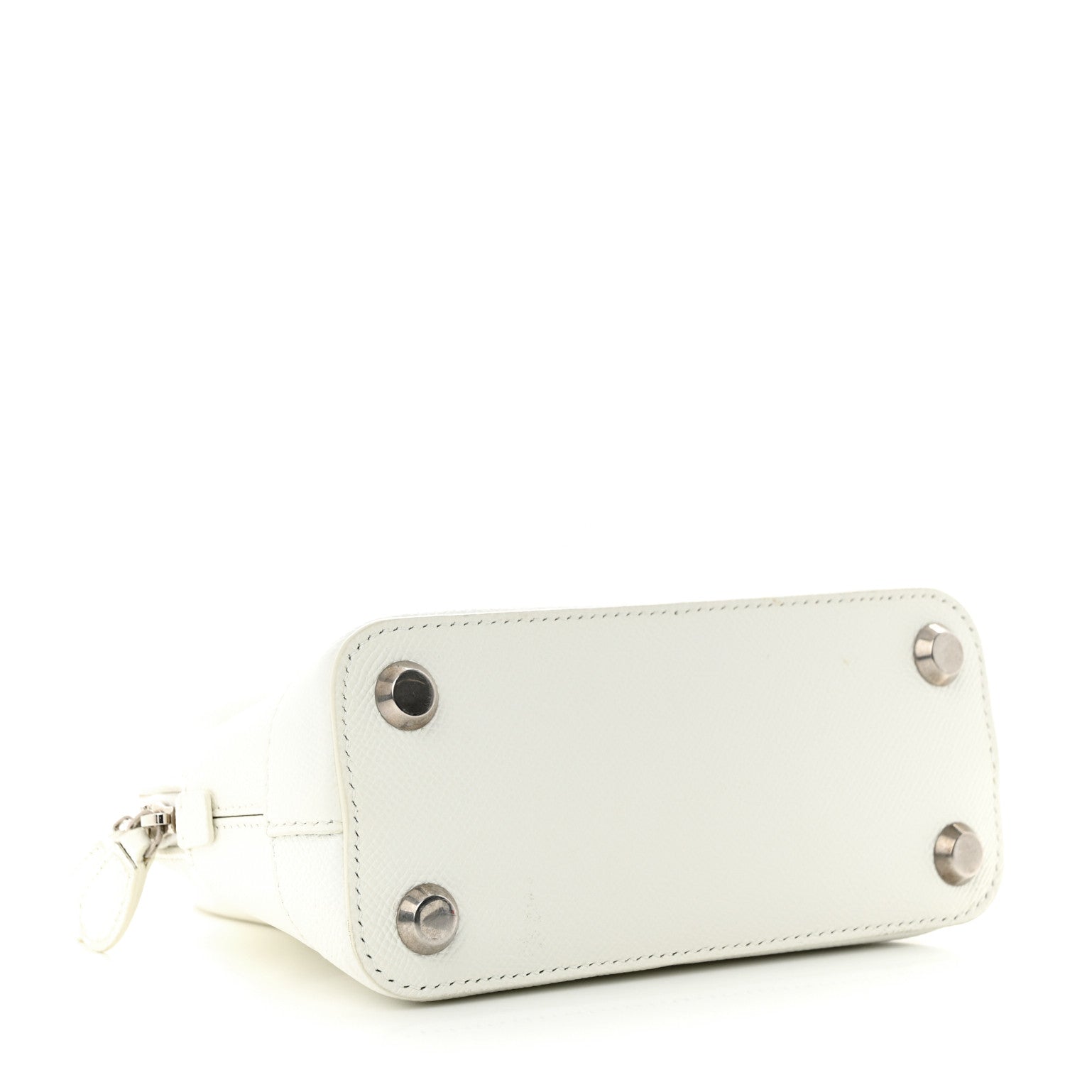 Balenciaga Grained Calfskin XXS Ville Top Handle Bag White Black 4 of 17