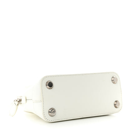 Balenciaga Grained Calfskin XXS Ville Top Handle Bag White Black 4 of 17
