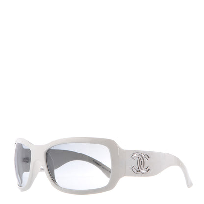 Chanel CC Sunglasses 6018 White 1 of 8