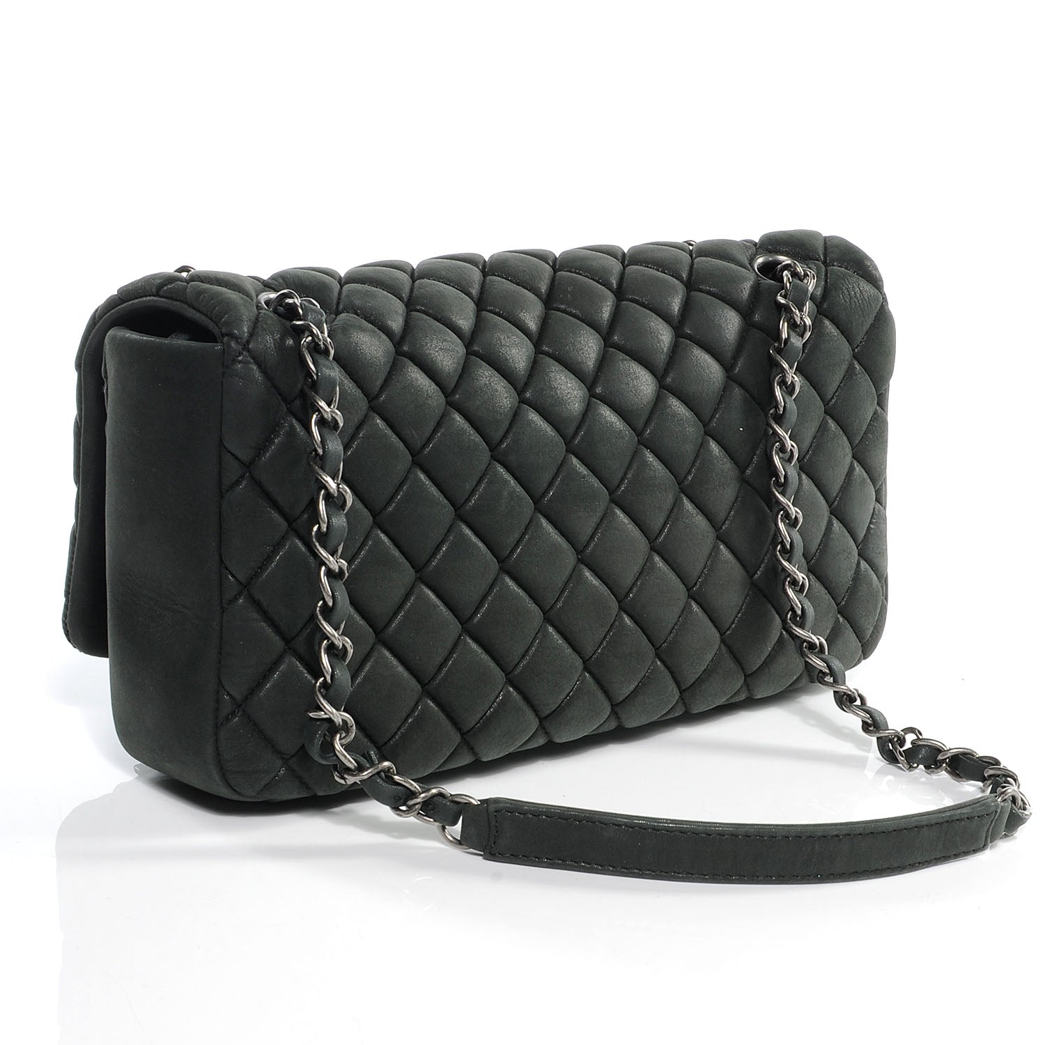 Chanel Iridescent Calfskin Small New Bubble Quilt Flap Black 3 of 8