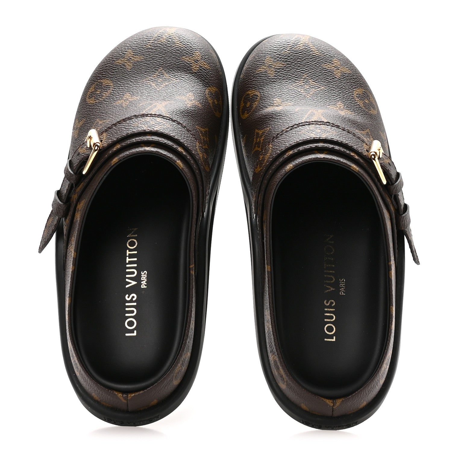 Louis Vuitton Monogram Womens LV To-Go Flat Comfort Clog 37.5 Cacao Brown 2 of 8