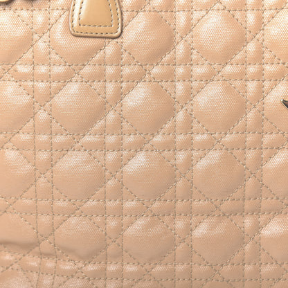 Christian Dior Coated Canvas Cannage Small Panarea Tote Beige 27 of 30