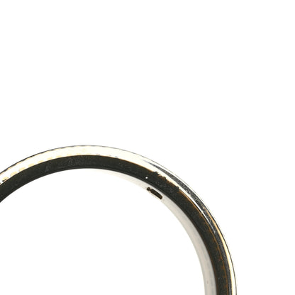 Chanel Resin Crystal CC Bangle Bracelet Black 5 of 5