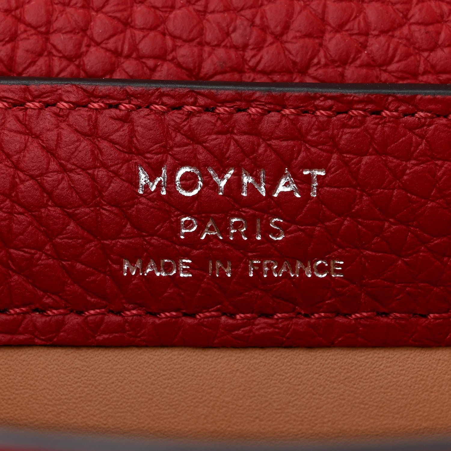 Moynat Taurillon Blush Rejane BB Red 6 of 10