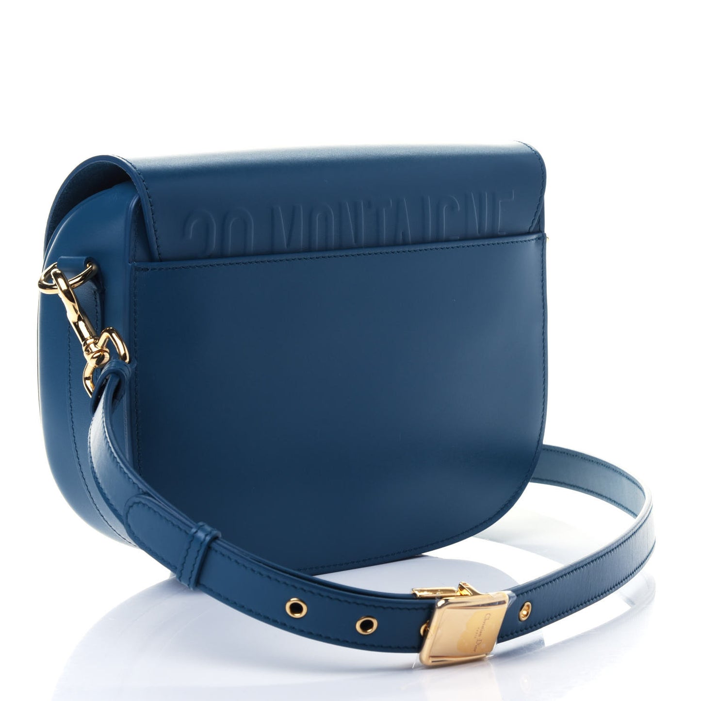 Box Calfskin Medium Bobby Flap Blue