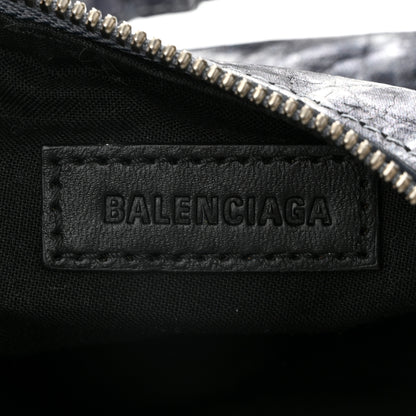 Balenciaga Metallic Agneau Arena Leopard Le Cagole Shoulder Bag XS Dark Grey 7 of 12