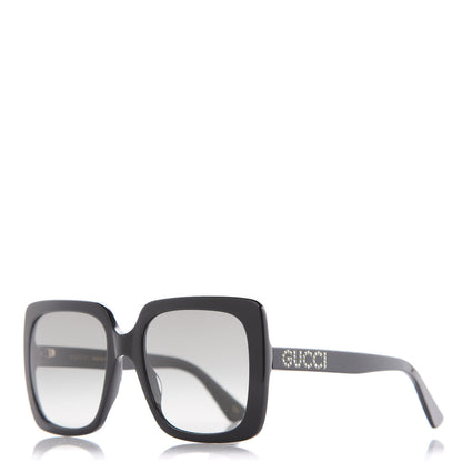 Gucci Crystal Square Frame GG Sunglasses GG0418S Black 1 of 7