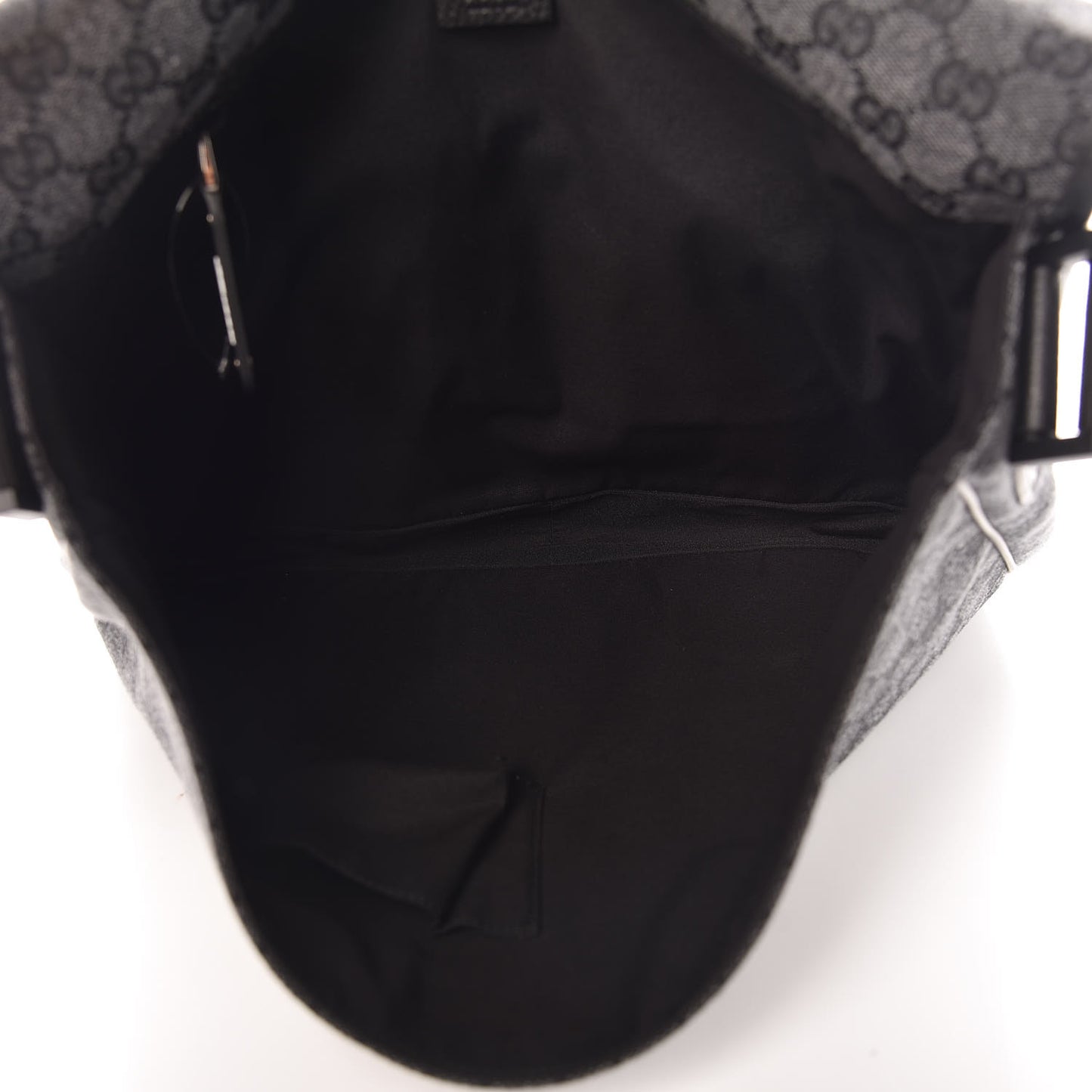 Denim Monogram Hysteria Double Buckle Flap Messenger Bag