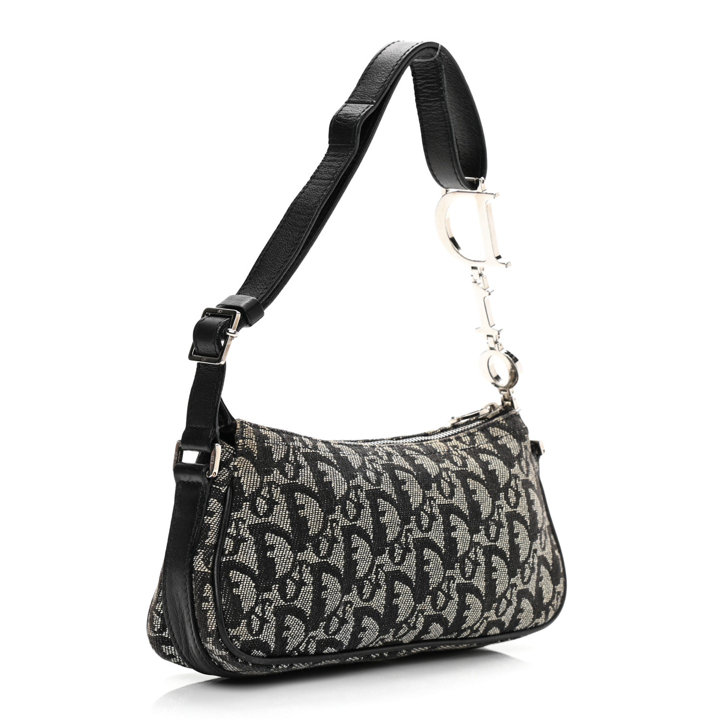 Monogram Shoulder Bag Pochette Black